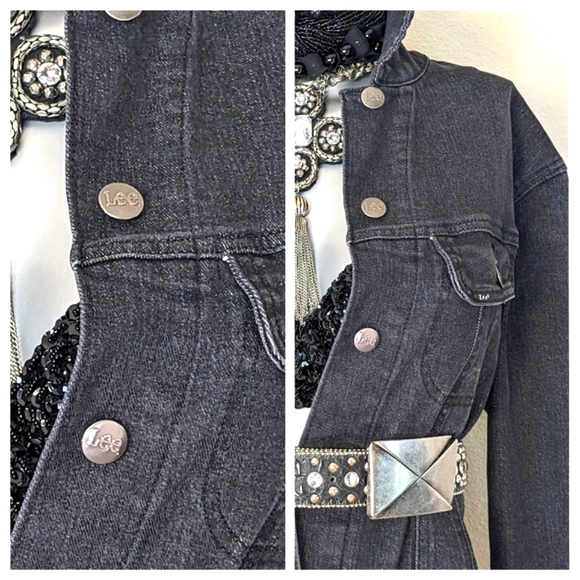 LEE Denim Relaxed Fit Button Down Cotton Blend & Spandex Jacket - Picture 2 of 15